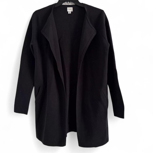 J.Crew Vanessa Cardigan Sweater Jacket – Black, Size S | Open Front | - Picture 2 of 7